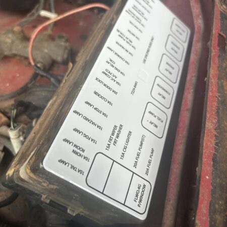 Isuzu Trooper Fuse Box Diagram Sticker